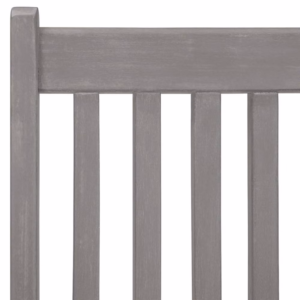 Berkfield Home Set of 2 Grey Acacia Wood Reclining Garden Chairs with Armrests – 4