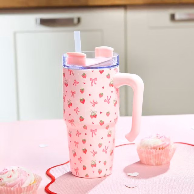 Nitro Berry Sweet Stainless Steel Vacuum Tumbler - Pink