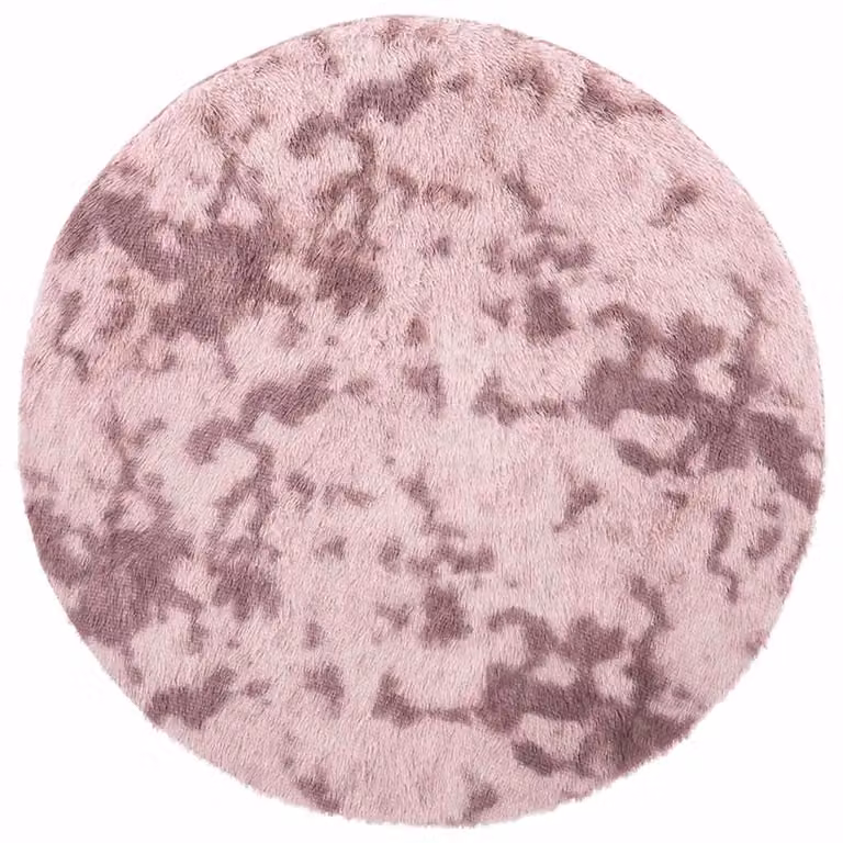 Berkfield Home NAVARRA Shaggy High Pile Rug, Pink, W/D/H: 200 x 200 x 1 cm