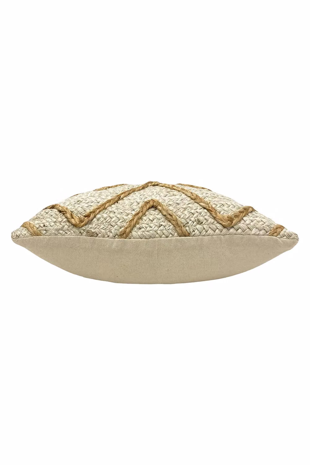 Furn Mynu Braided Jute Rectangular Cushion in Beige with Removable Polyester Filling – 2