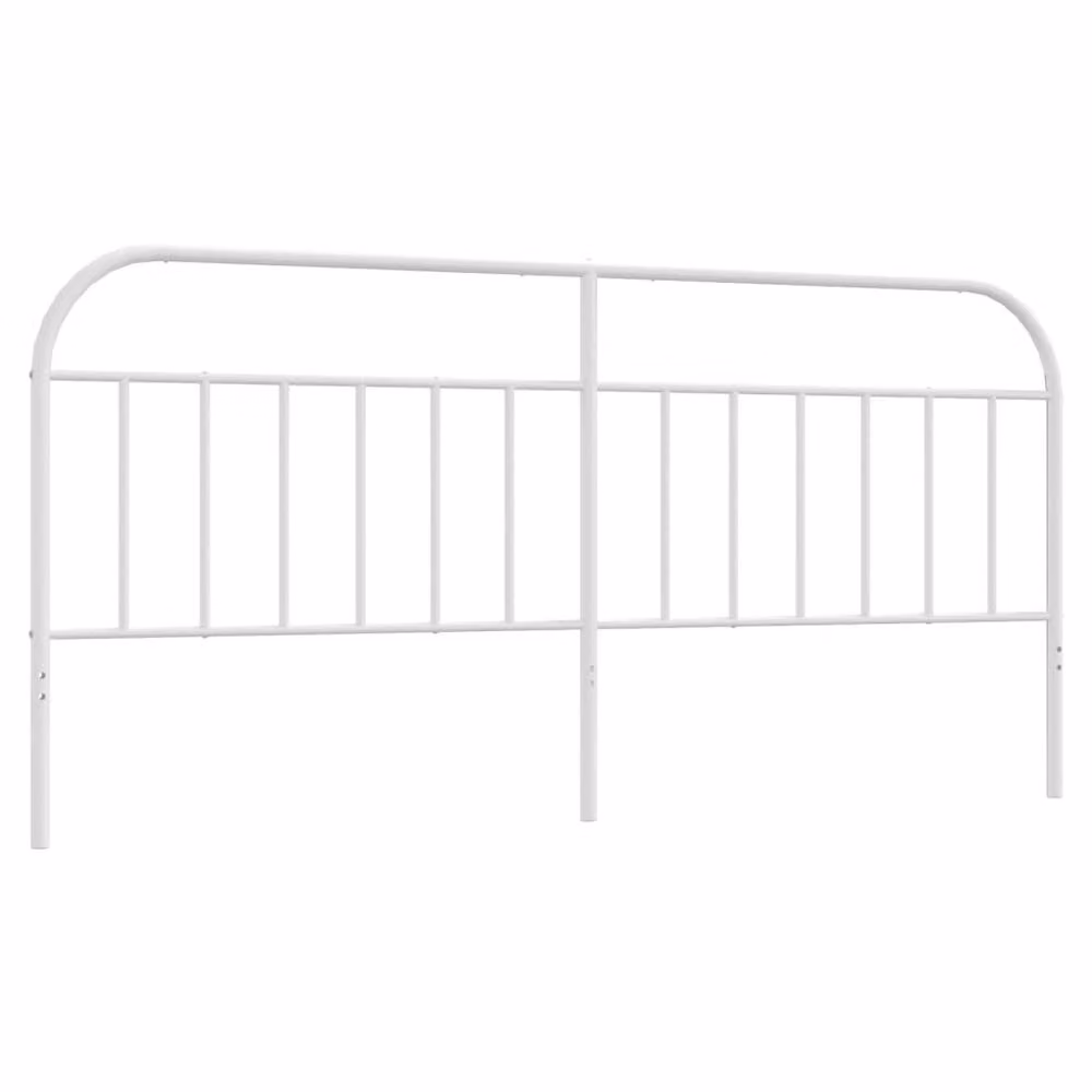 Berkfield Home Minimalist Metal Headboard in White – 2
