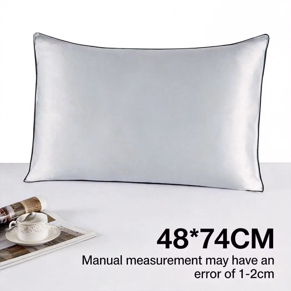 PAWNORA Grey Pure Mulberry Silk Pillowcases, 2 Pack – 1
