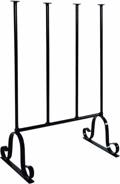 Garden Pride Black Metal Wellington Boot Stand for Two Pairs