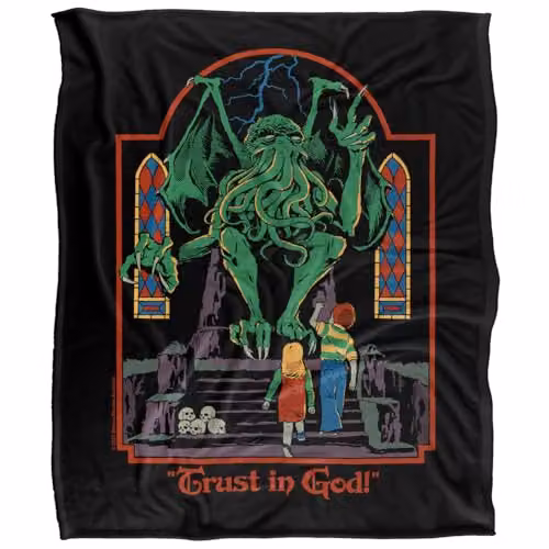 Steven Rhodes Trust In God Multicolour Super Soft Fleece Throw Blanket W/D/H: 152 x 127 cm – 5