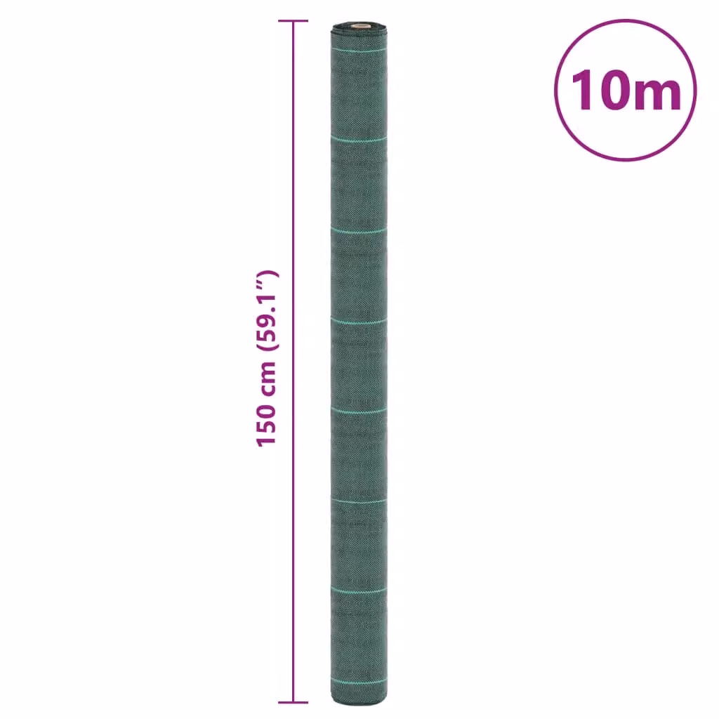 Berkfield Home Green Weed Membrane, W: 1.5 m, L: 10 m – 5