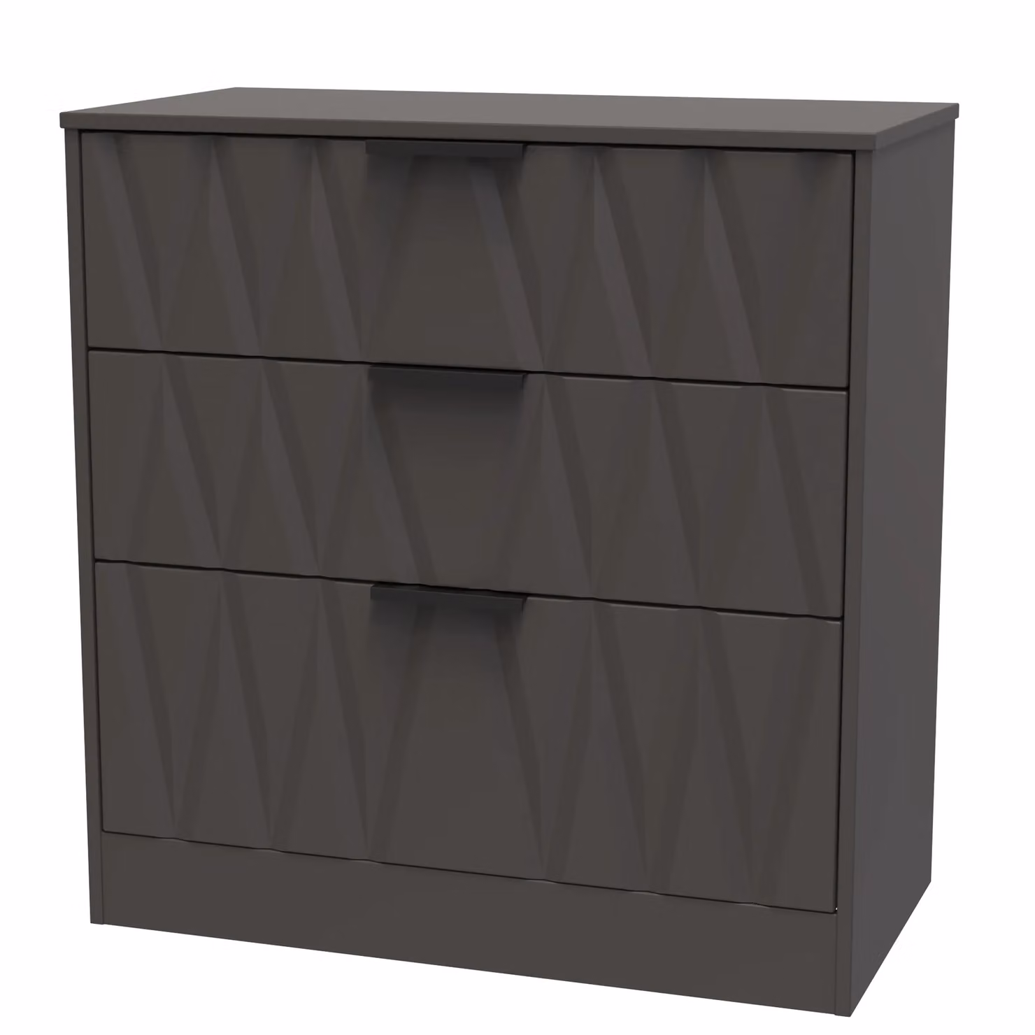 Ready Assembled 2 U Washington 3 Drawer Deep Chest in Dark Grey – 3