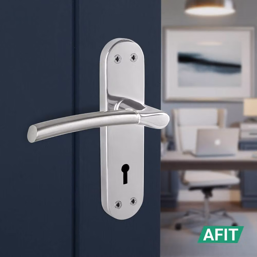 AFIT Boston Feature Sashlock Hinges Set in Chrome and Satin Nickel, 150 x 150 mm – 3
