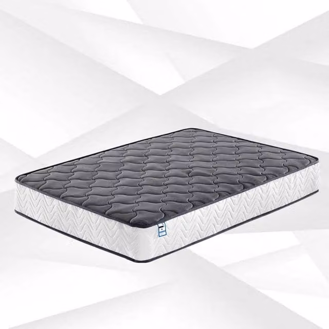 FLAVORA Grey Hybrid Single Orthopaedic Memory Foam Mattress, W/D/H: 90 x 200 cm