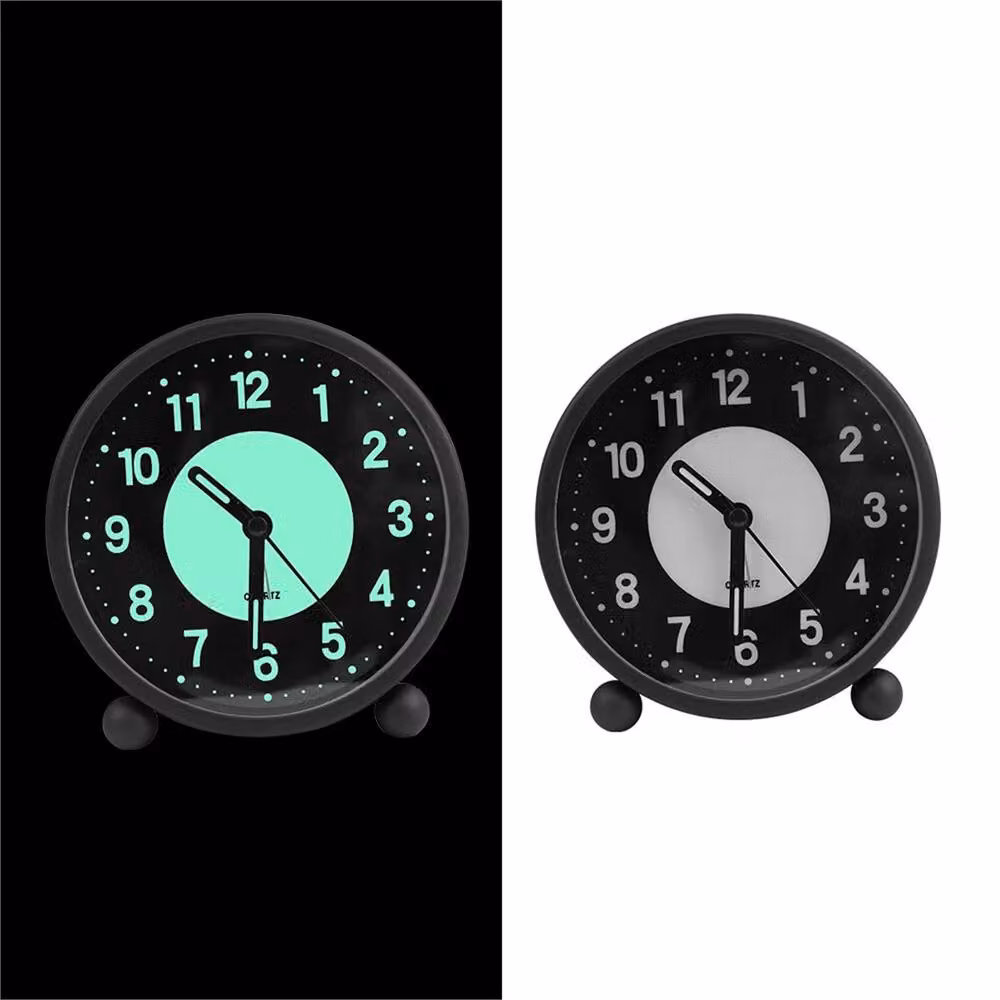 Nordara Black Bedside Clock with Night Light and Silent Snooze Function – 3