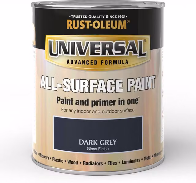 Rust-Oleum Universal Gloss Spray Paint in Grey, 750ml
