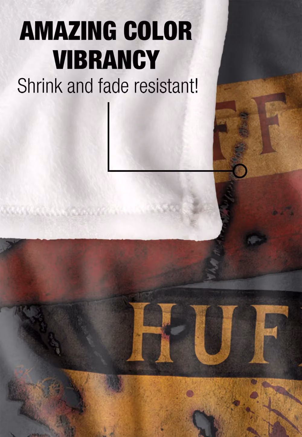 Harry Potter Burnt Banners Silky Touch Super Soft Throw Blanket, White, W/D: 152 x 127 cm – 4