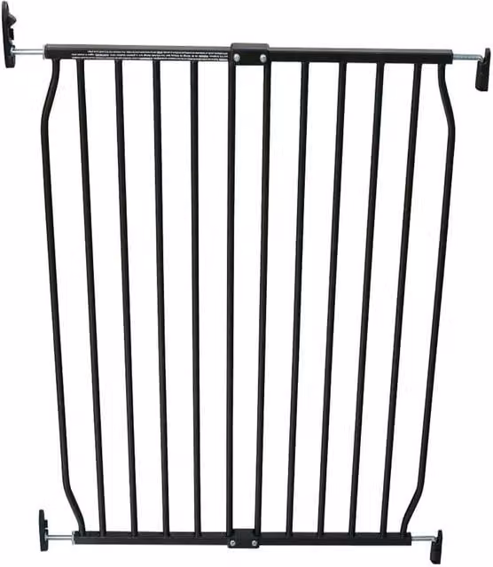 Safetots Extra Tall Eco Screw Fit Extendable Baby Gate in Black, Width: 90 cm to 100 cm