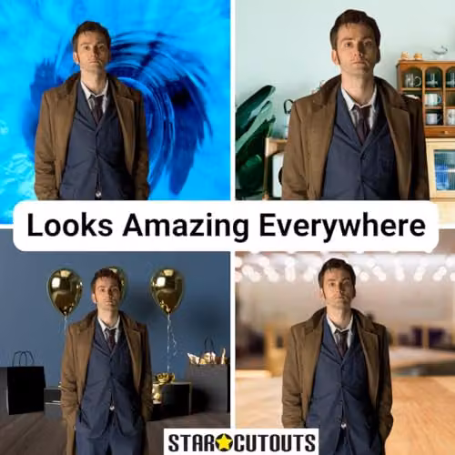 Star Cutouts SC8 Doctor Who Tenth Doctor David Tennant Lifesize Cardboard Cutout, Multicolour – 7