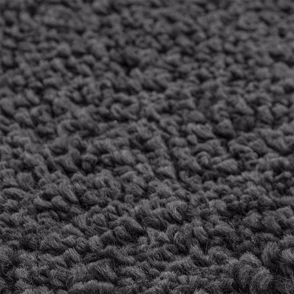 Berkfield Home 3 Piece Microfibre Bath Mat Set in Grey, Non-Slip and Quick-Drying – 6