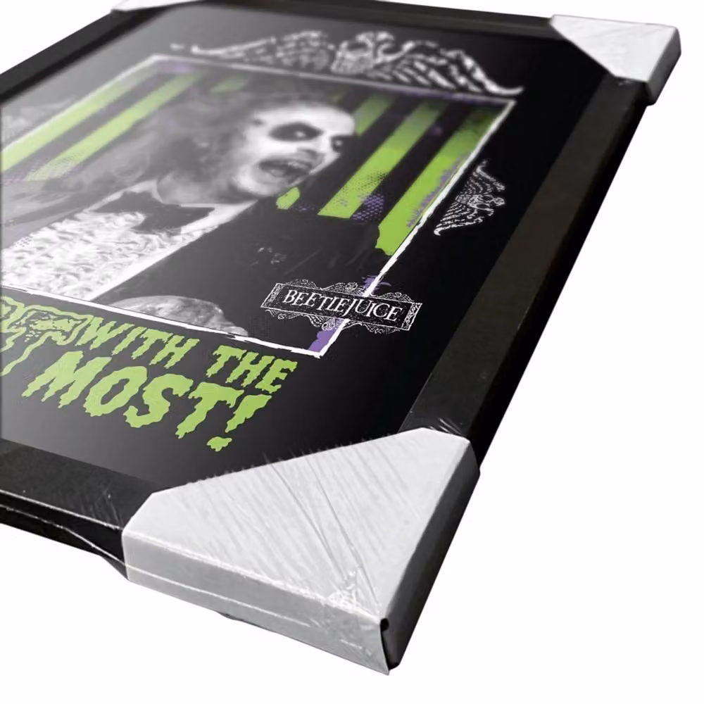 Beetlejuice Ghost With The Most Framed Paper Poster in Black and Multicolour – 2