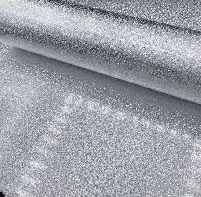 Syntego Stardust Silver Reflective Sparkle Effect Construction Paper, 10 Sheets of A4, 140gsm