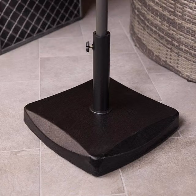Charles Bentley Black Concrete Parasol Base Stand, 26.5kg