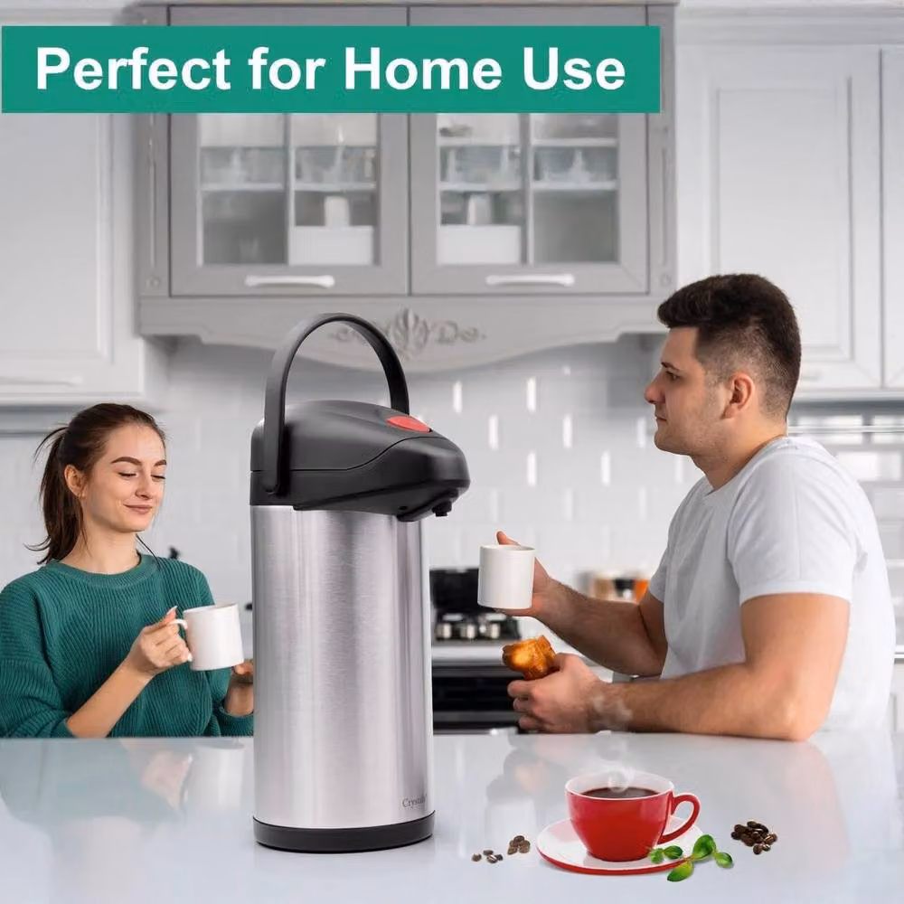 SPETLEK 5 l Vacuum Insulated Stainless Steel Tea and Coffee Pump Pot in Silver – 4
