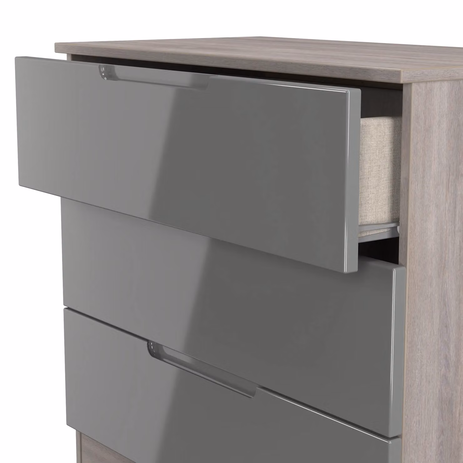 2 U Lucca 3 Drawer Chest in Grey – 4