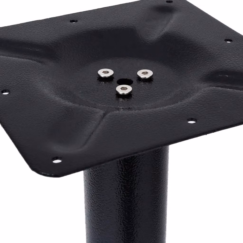 Berkfield Home Bistro Table Leg in Black Cast Iron, W/D/H: 56 x 56 x 107 cm – 2