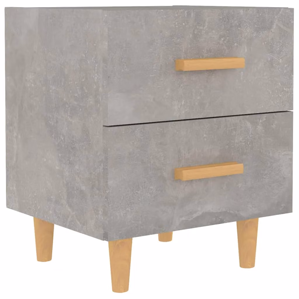 Berkfield Home Bed Cabinet in Concrete Grey, W: 40 cm, D: 35 cm, H: 47.5 cm – 2