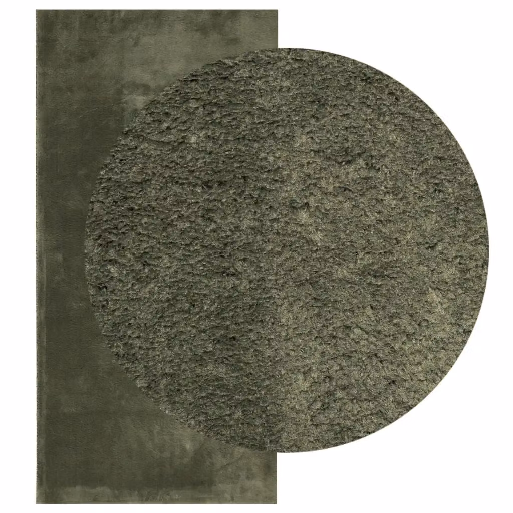 Berkfield Home HUARTE Short Pile Washable Rug, Forest Green, W: 100 cm, L: 200 cm – 2