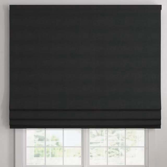 Ante Decor Altro Made To Measure Blackout Roman Blind in Graphite Grey