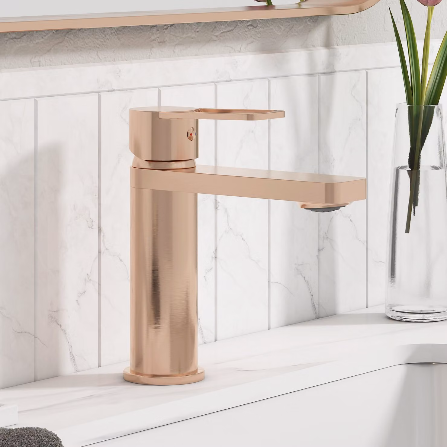 Royal Bathrooms Elara Mono Basin Mixer Tap in Brushed Bronze