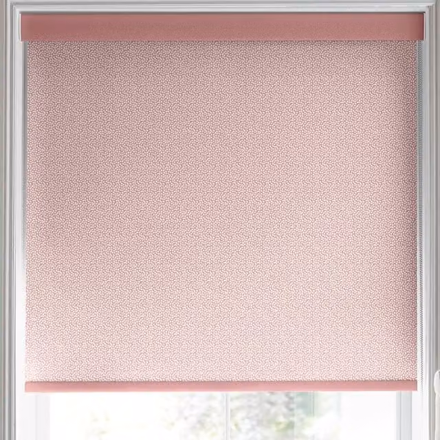 Laura Ashley Sycamore Made to Measure Blackout Roller Blind in Blush Pink