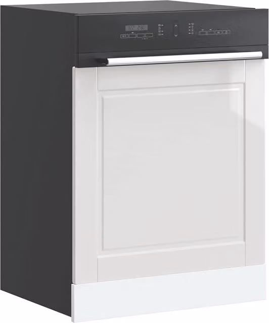 Berkfield Home Porto High Gloss White Dishwasher Panel in Engineered Wood, W/D/H: 60 x 1.5 x 67 cm