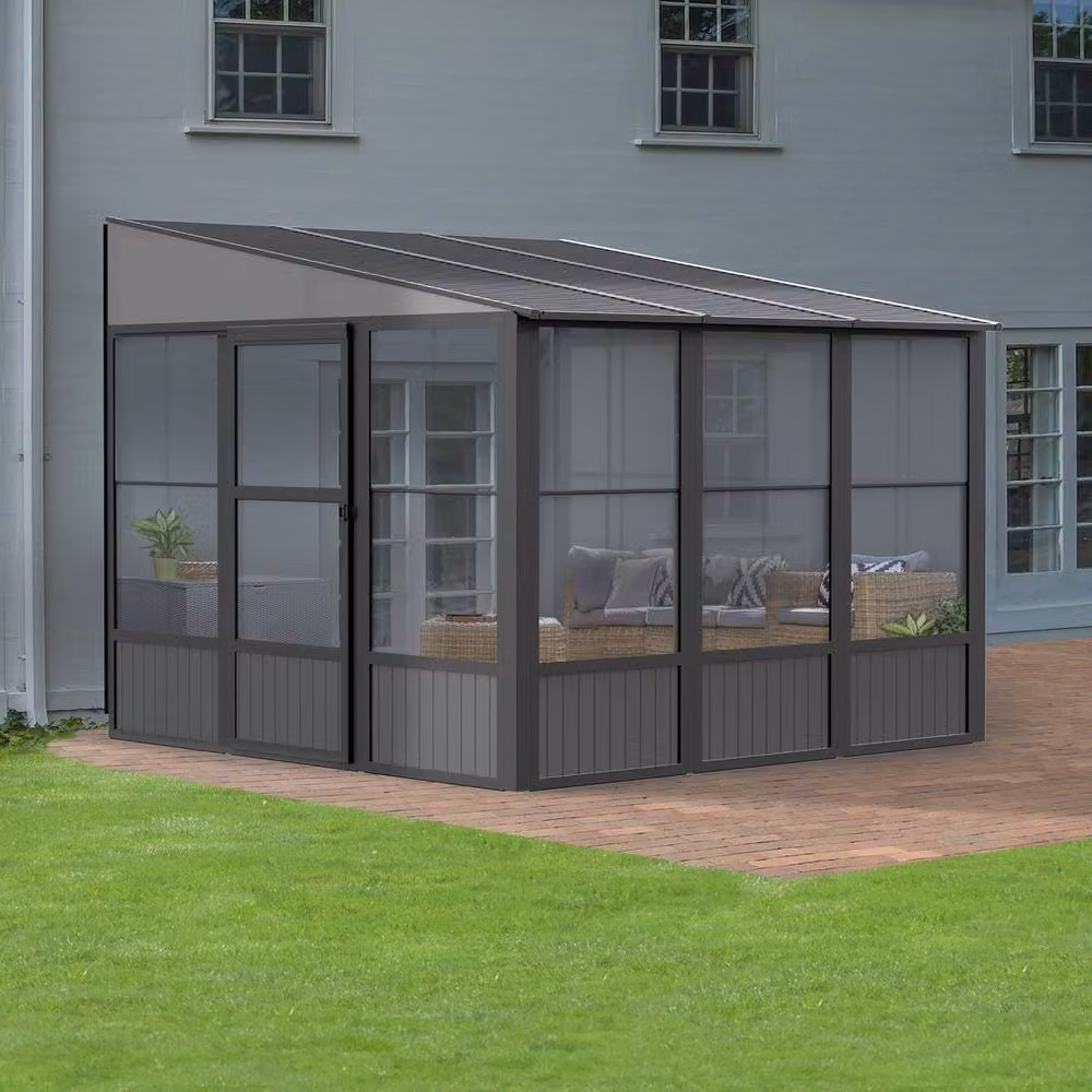 Sojag Charleston Conservatory in Grey Aluminium and Metal – 2
