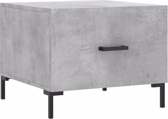 Berkfield Home Industrial Square Coffee Table in Grey, W/D/H: 50 x 50 x 40 cm – 1