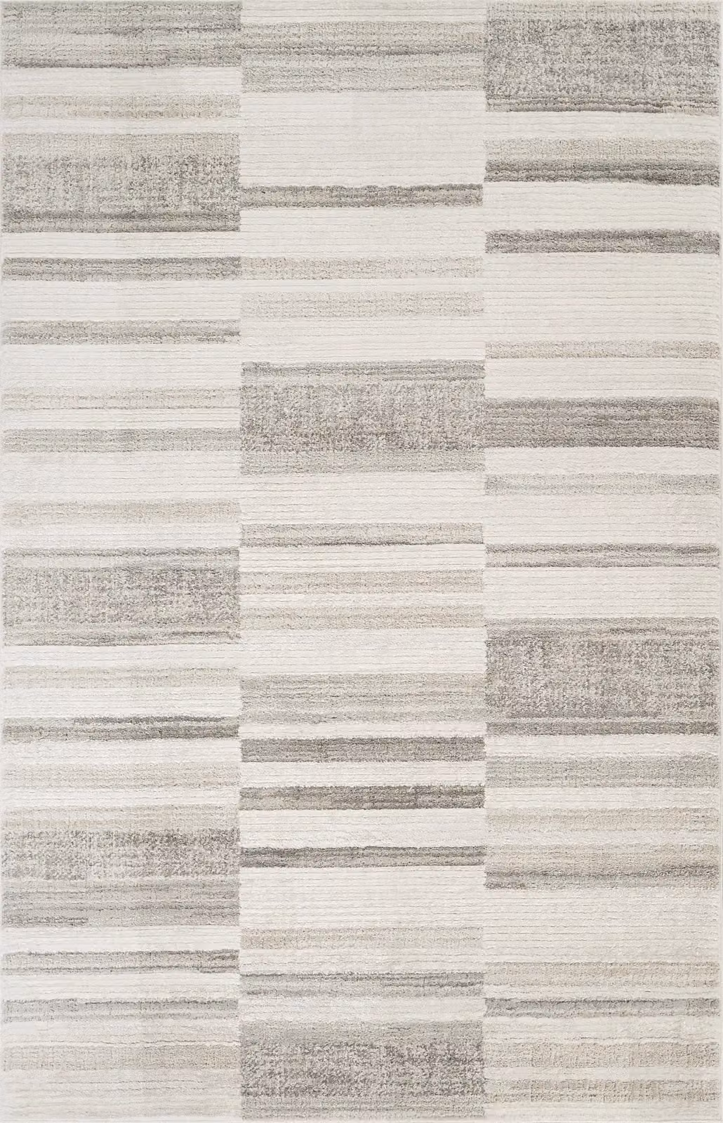 Desire Rugs Mabel Modern Contemporary Patchwork Area Rug in Stone, Grey and Beige, W: 160 cm x D: 230 cm – 2