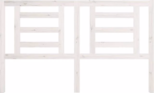 Berkfield Home Beautiful Bed Headboard in White Solid Pine Wood, W: 166 cm, D: 4 cm, H: 100 cm