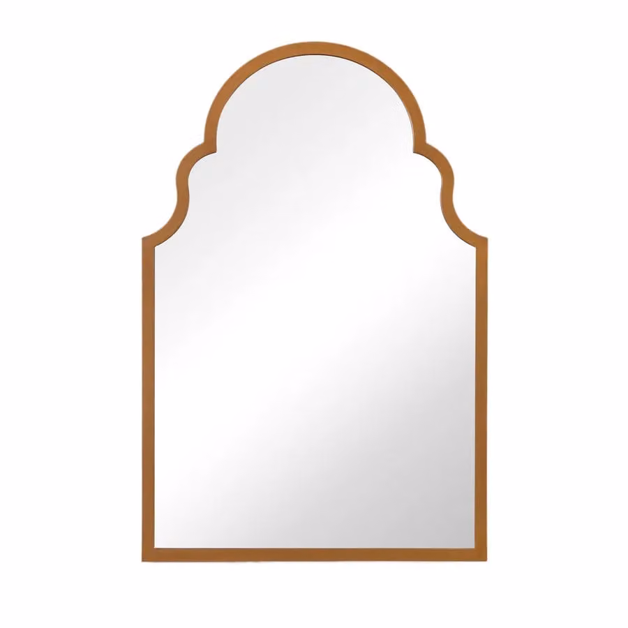 Home Garden Direct Antique Full-Length Wall Mirror in Gold, W: 60 cm, H: 90 cm – 3