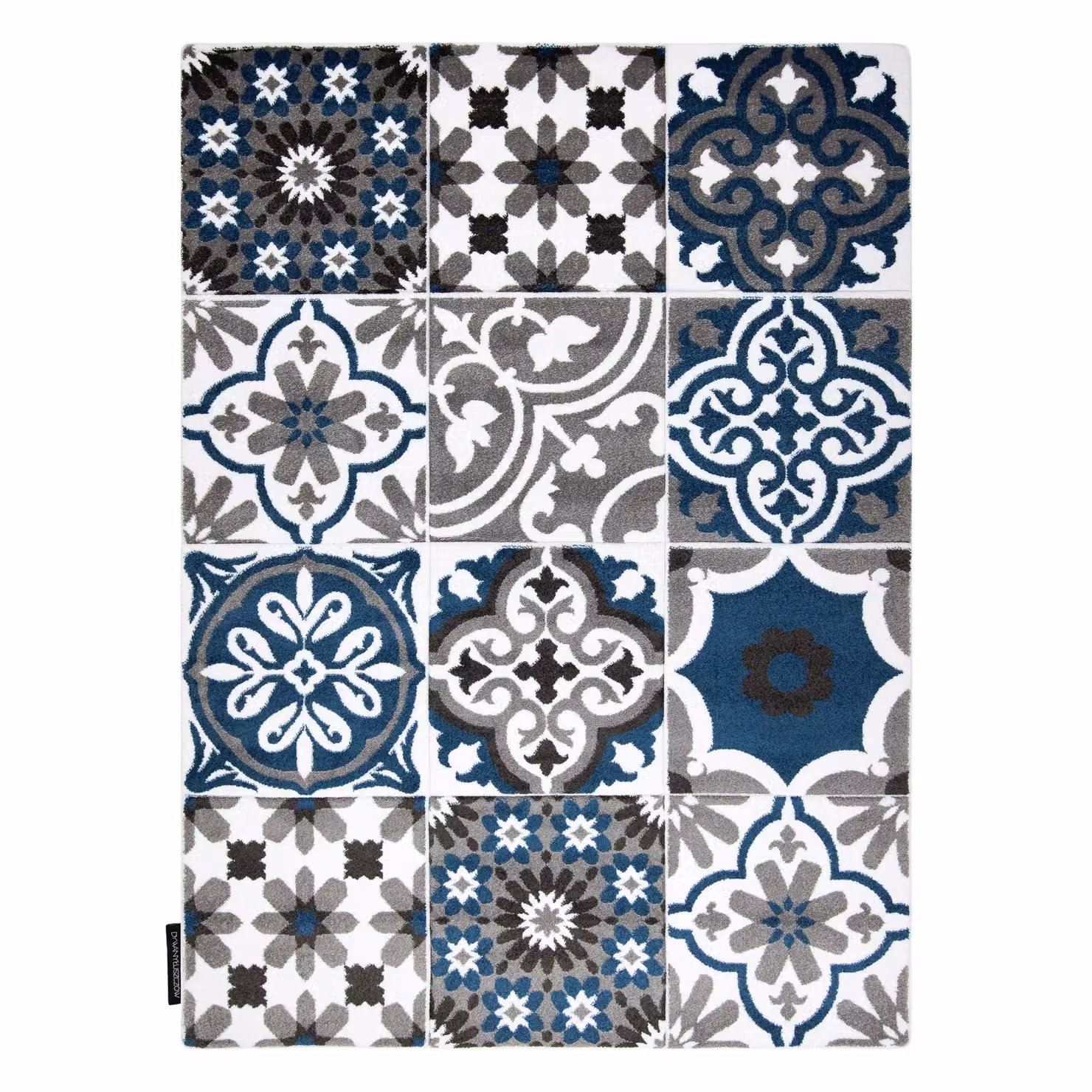 RugsX Alter Geometric Blue Rectangular Rug, W: 180 cm, D: 270 cm – 3