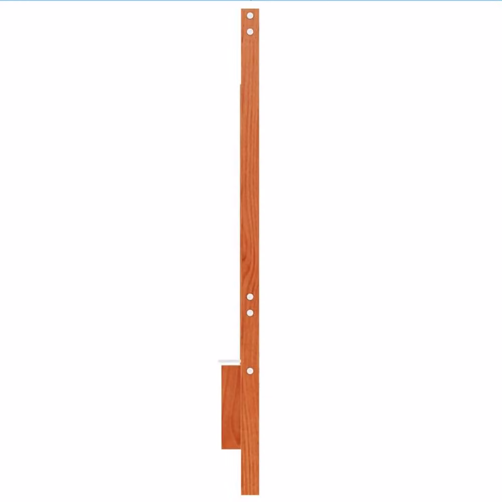 Berkfield Home Waxed Brown Solid Pine Wood Headboard, Width: 135 cm – 3