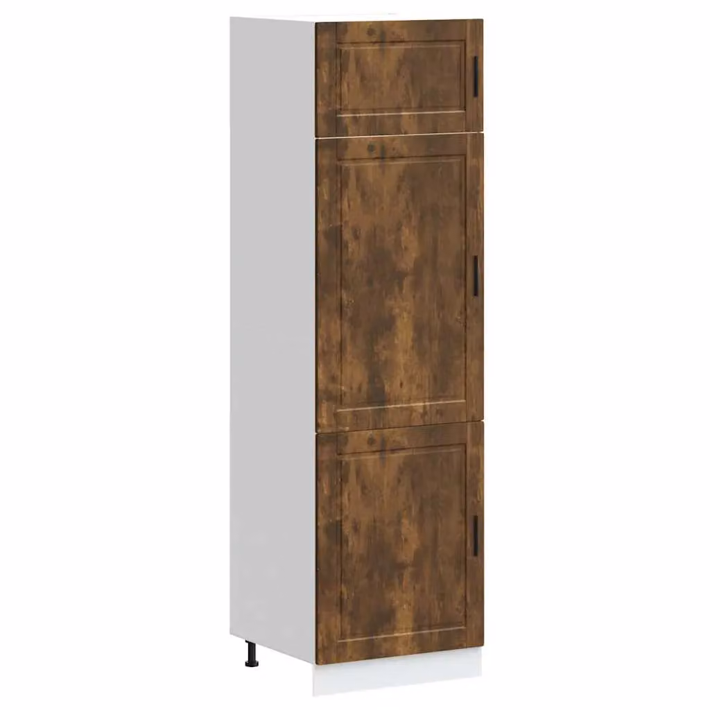 Berkfield Home Porto Wall-Mounted Kitchen Cupboard in Smoked Oak Brown – 2