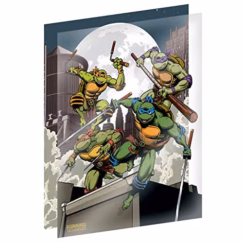 Fanattik Teenage Mutant Ninja Turtles Limited Edition Retro Animation Fan-Cel Multicolour Collectible