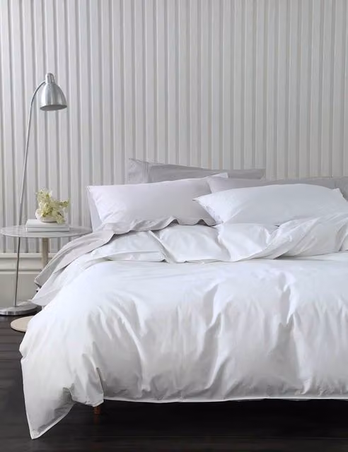 MM Linen Pure Cotton White Bedding Set, 200 x 200 cm