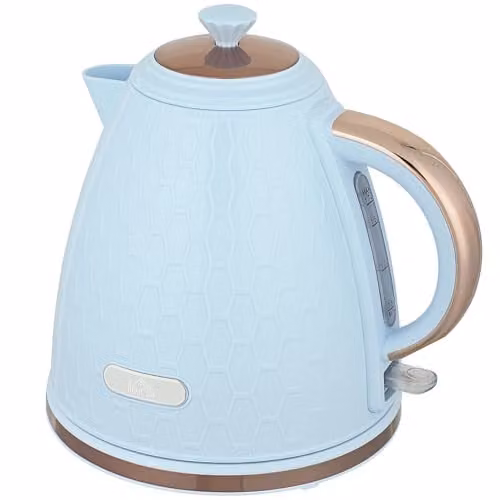 HOMCOM Electric Kettle with Auto Shut-off and Limescale Filter, 1.7 l, Blue – 1