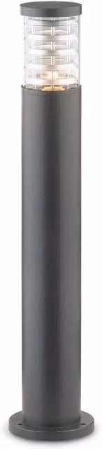 Ideal Lux Tronco 1 Light Outdoor Tall Bollard in Anthracite Aluminium