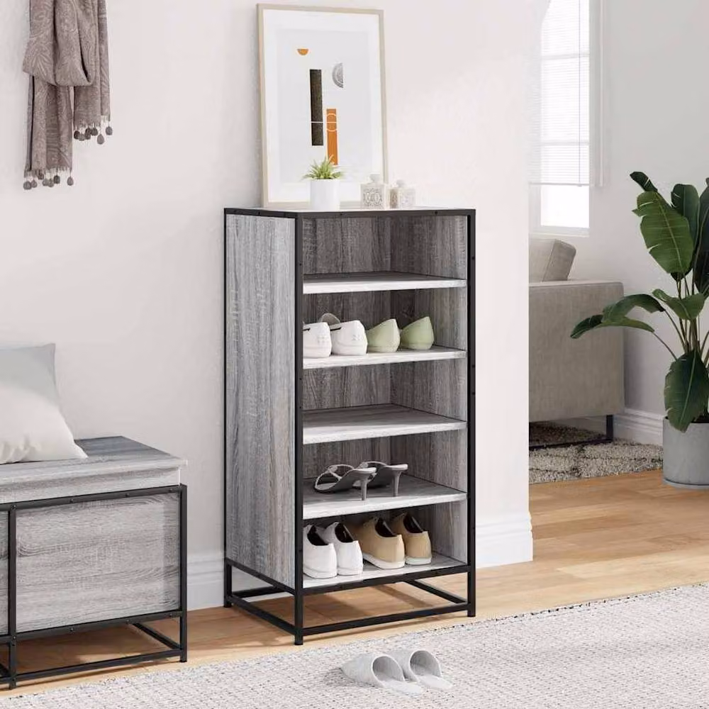 Berkfield Home Grey Sonoma Shoe Rack, W/D/H: 48 x 38 x 97.5 cm – 3