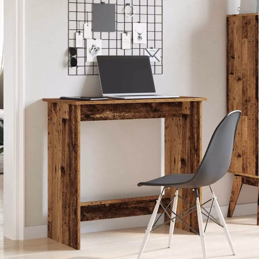 Berkfield Writing Desk in Brown Old Wood, W/D/H: 80 x 40 x 75 cm – 2