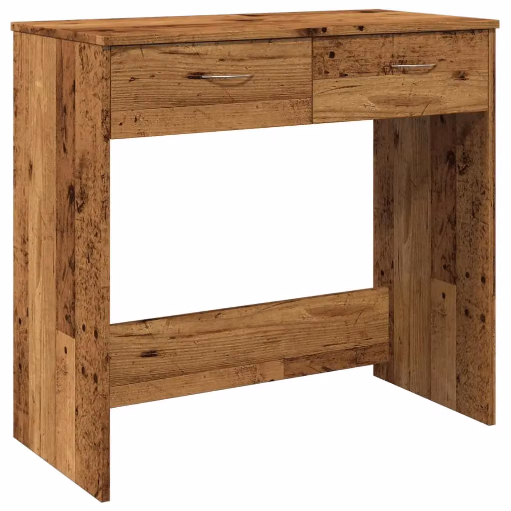 Berkfield Modern Writing Desk in Brown Engineered Wood W/D/H: 80 x 40 x 75 cm – 2