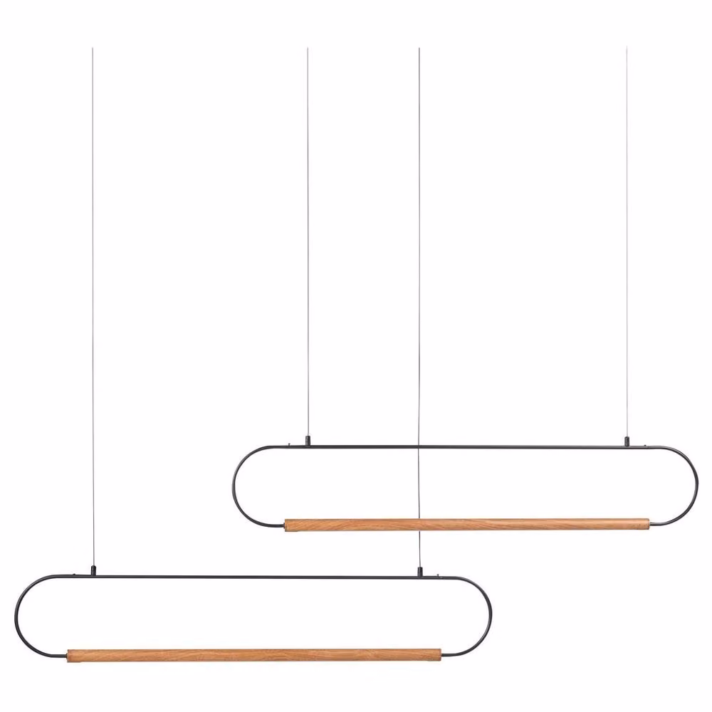 Wyld and Coco Black Aluminium Suspended Pendant Lamp with Warm White Integrated LED – 2