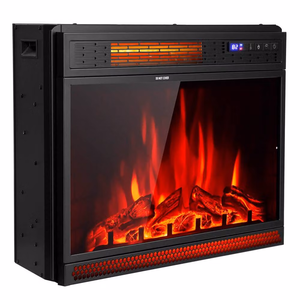 CASART Electric Fireplace Insert Infrared Heater with Remote Control, Black – 7