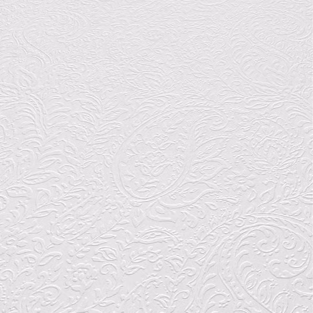 Erismann Imperial Grace Plain Paintable Pre-pasted Wallpaper in White