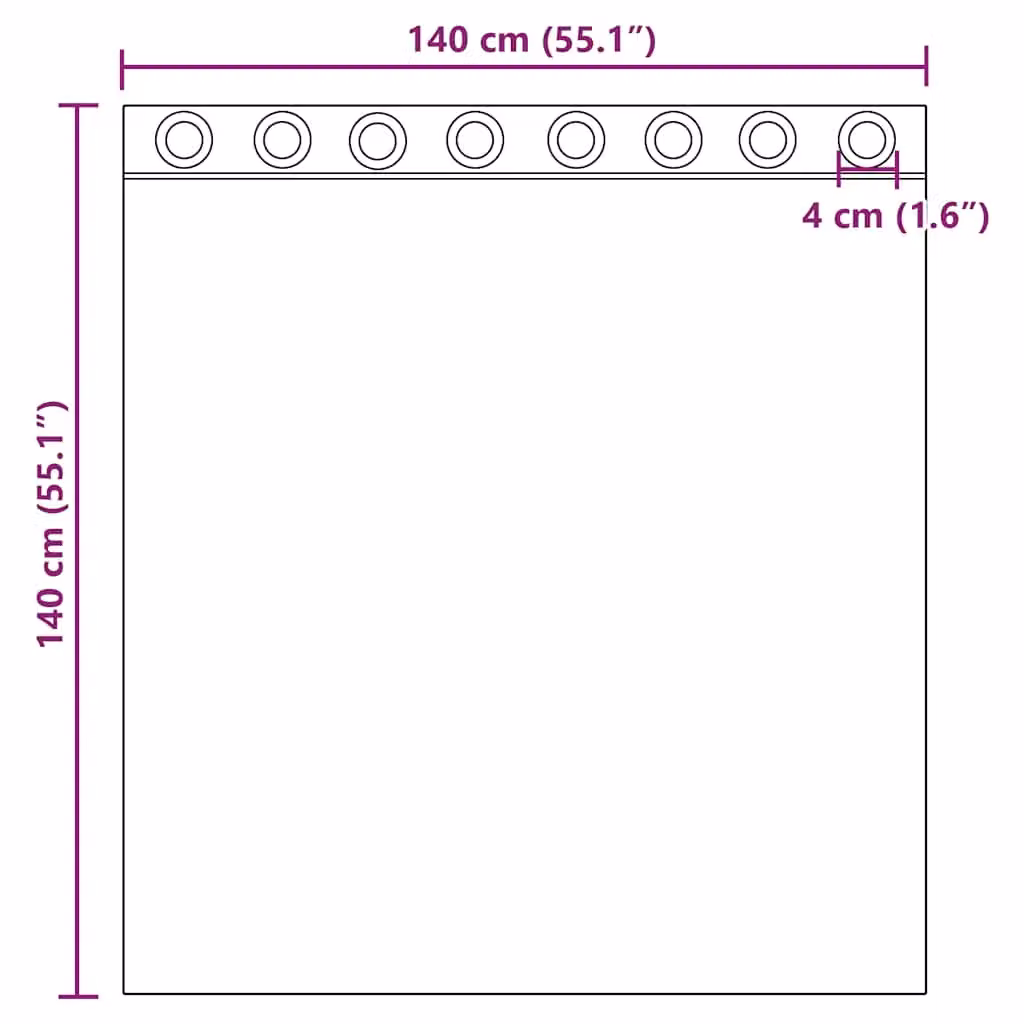 Berkfield Home Pink Voile Fabric Panel Curtains with Eyelets, 2 Pack, W: 140 cm, H: 140 cm – 2