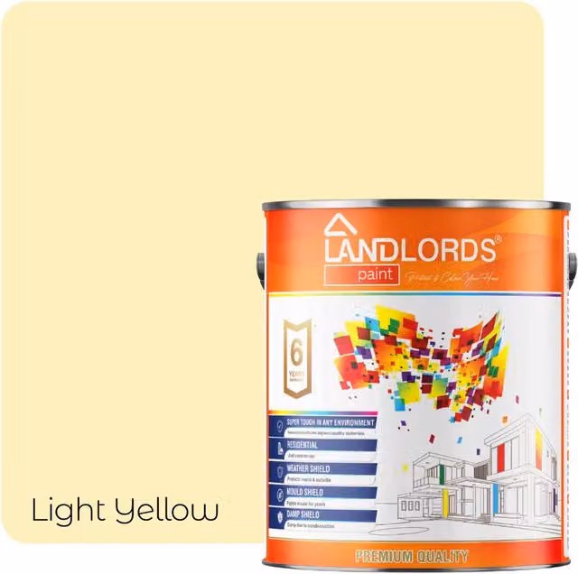 Landlords Paint Water Based Barn Paint in Light Yellow, 20 l – 1